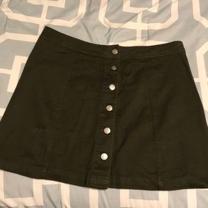 Hunter green skirt
